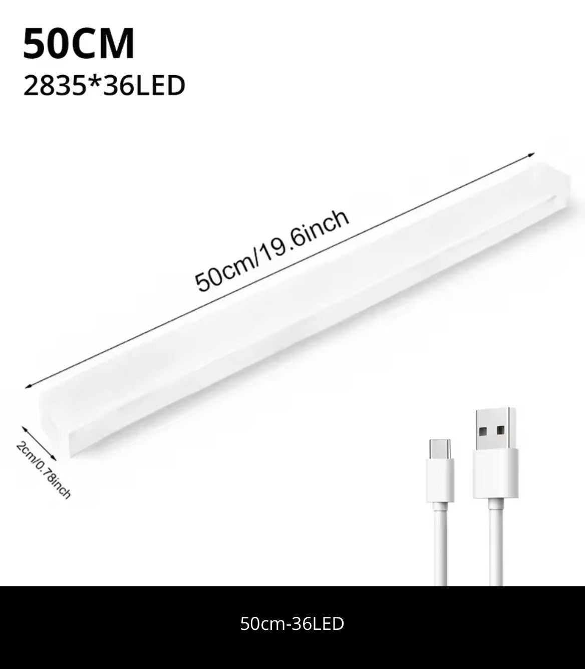 Lâmpada LED com Sensor de Movimento – Luz Automática para Armários e Corredores