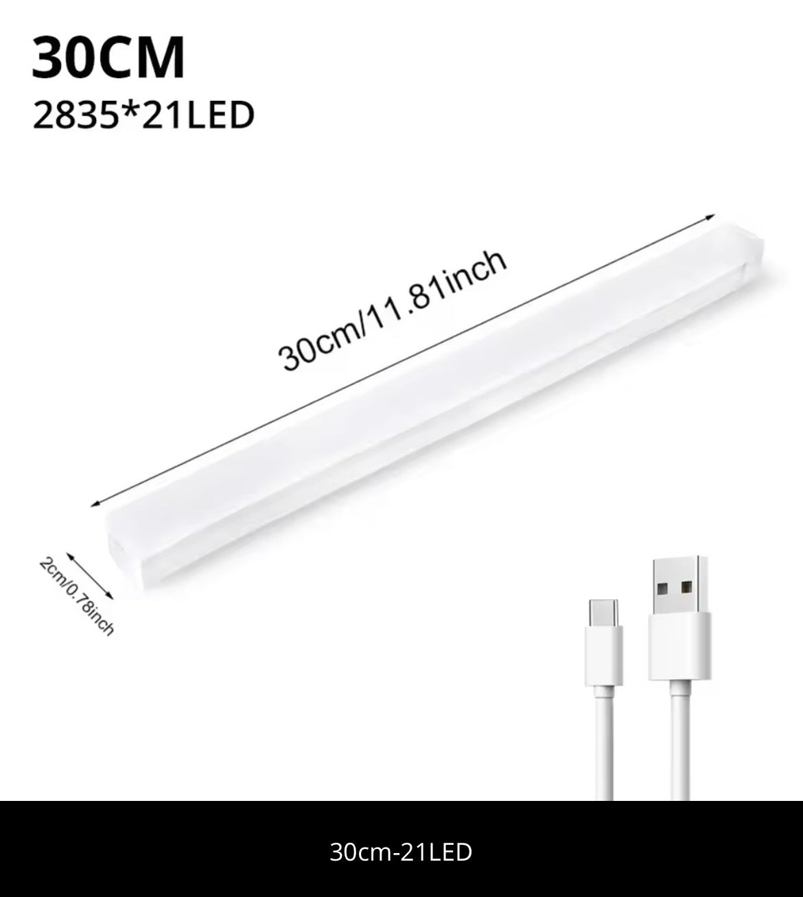 Lâmpada LED com Sensor de Movimento – Luz Automática para Armários e Corredores