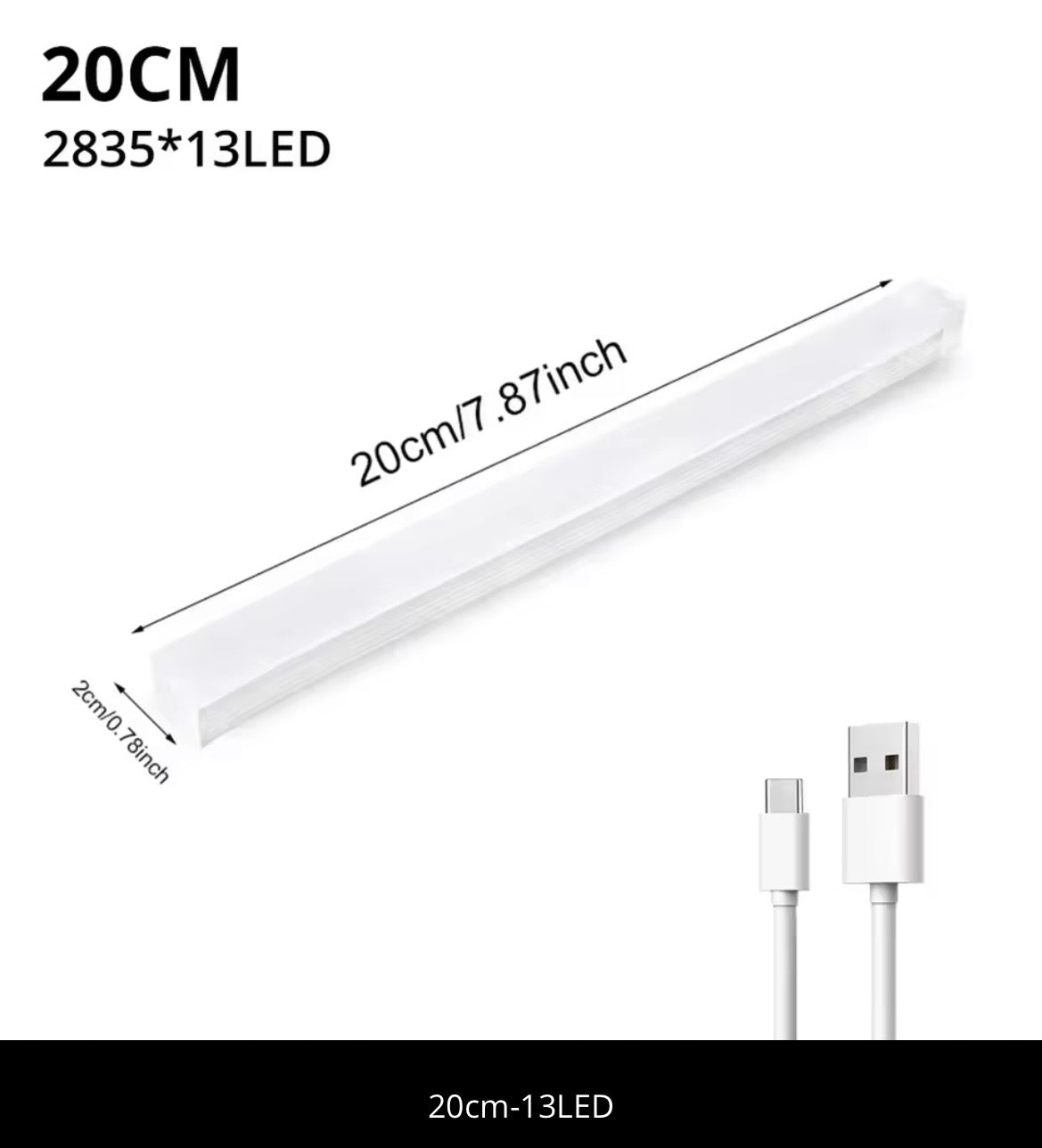 Lâmpada LED com Sensor de Movimento – Luz Automática para Armários e Corredores